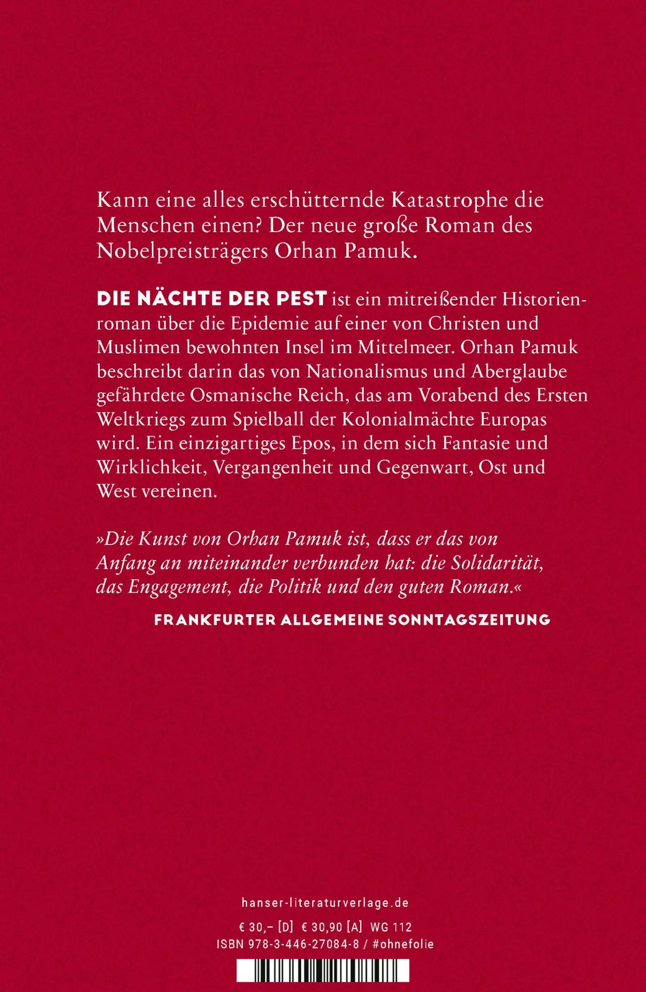Bild: 9783446270848 | Die Nächte der Pest | Roman | Orhan Pamuk | Buch | Mit Lesebändchen