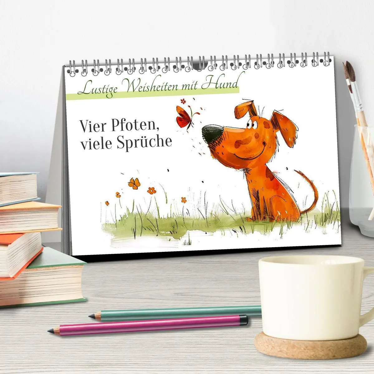 Bild: 9783457300848 | Vier Pfoten, viele Sprüche - Lustige Weisheiten mit Hund...