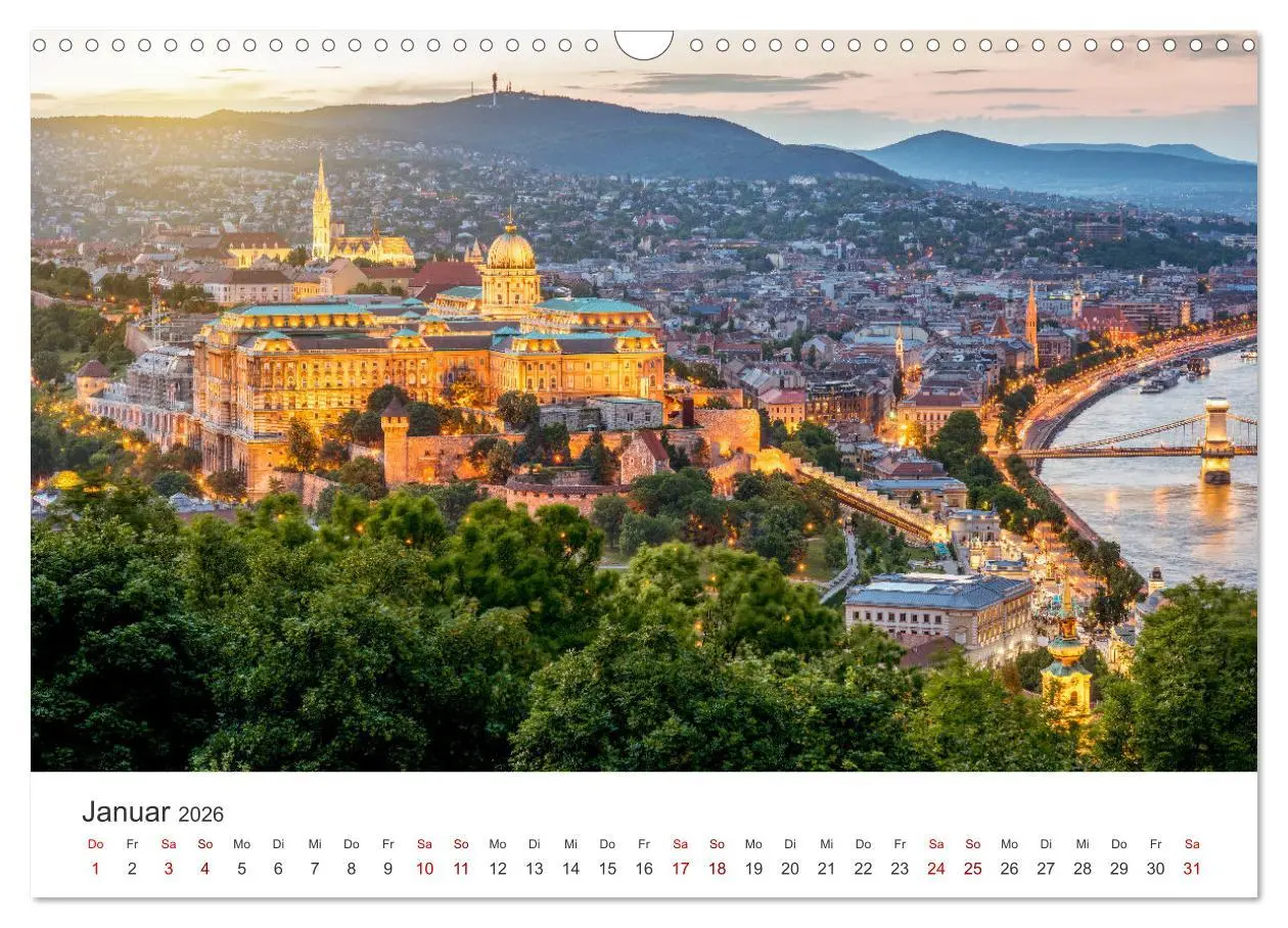 Bild: 9783457540848 | Budapest - Eine Reise in die Hauptstadt von Ungarn. (Wandkalender...