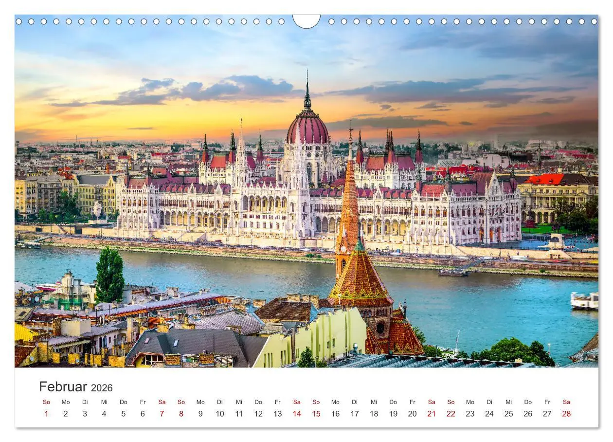 Bild: 9783457540848 | Budapest - Eine Reise in die Hauptstadt von Ungarn. (Wandkalender...