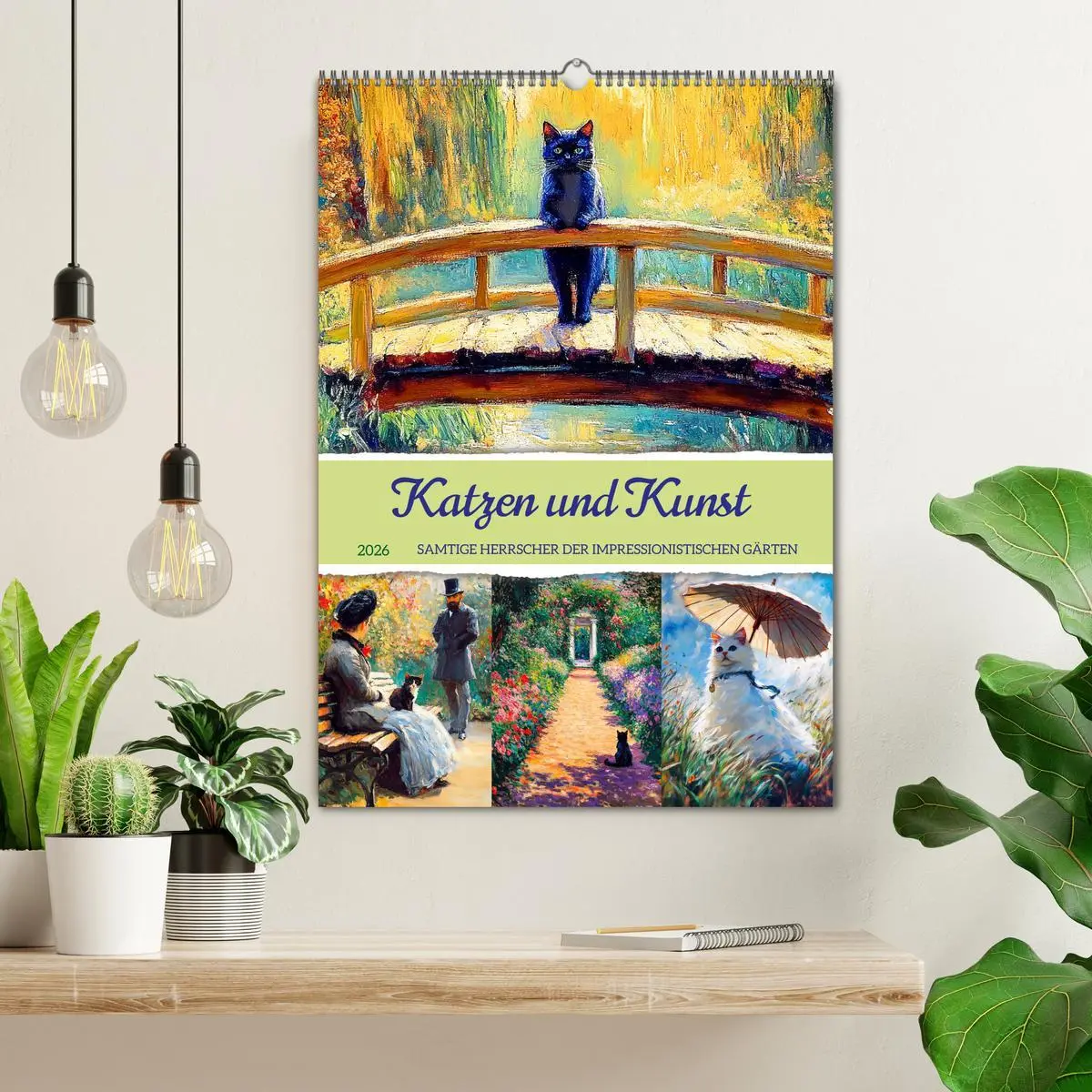 Bild: 9783516250848 | Katzen und Kunst - Samtige Herrscher der impressionistischen Gärten...