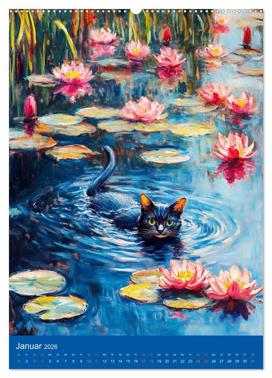 Bild: 9783516250848 | Katzen und Kunst - Samtige Herrscher der impressionistischen Gärten...