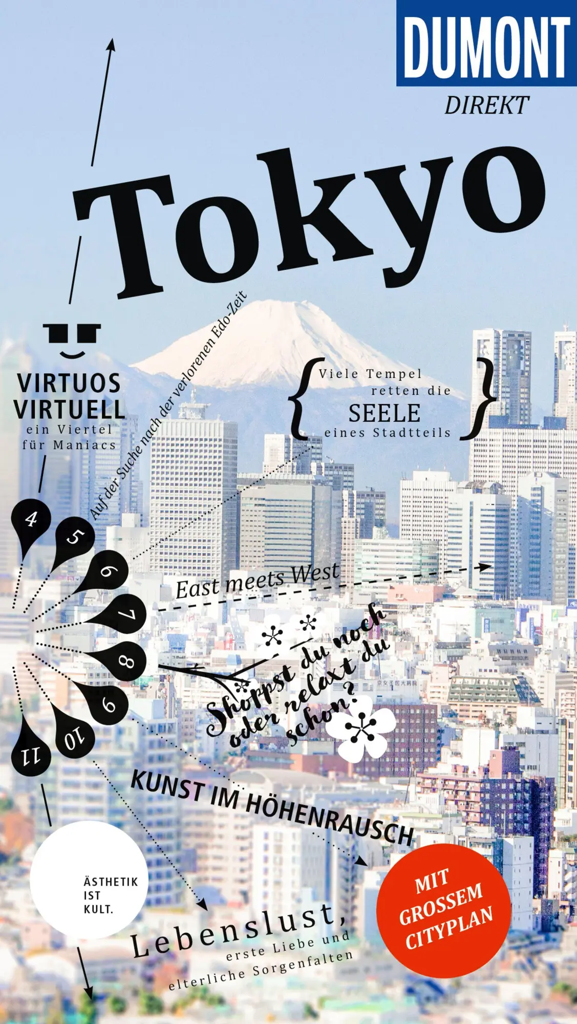 Cover: 9783616000848 | DUMONT direkt Reiseführer Tokyo | Mit großem Cityplan | Rufus Arndt