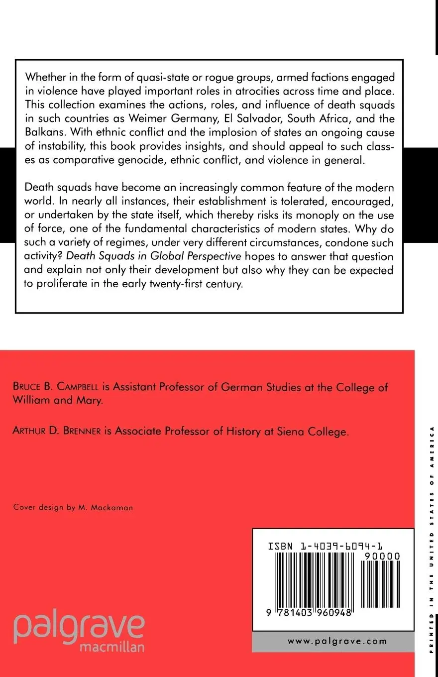 Rückseite: 9781403960948 | Death Squads in Global Perspective | Murder with Deniability | Buch