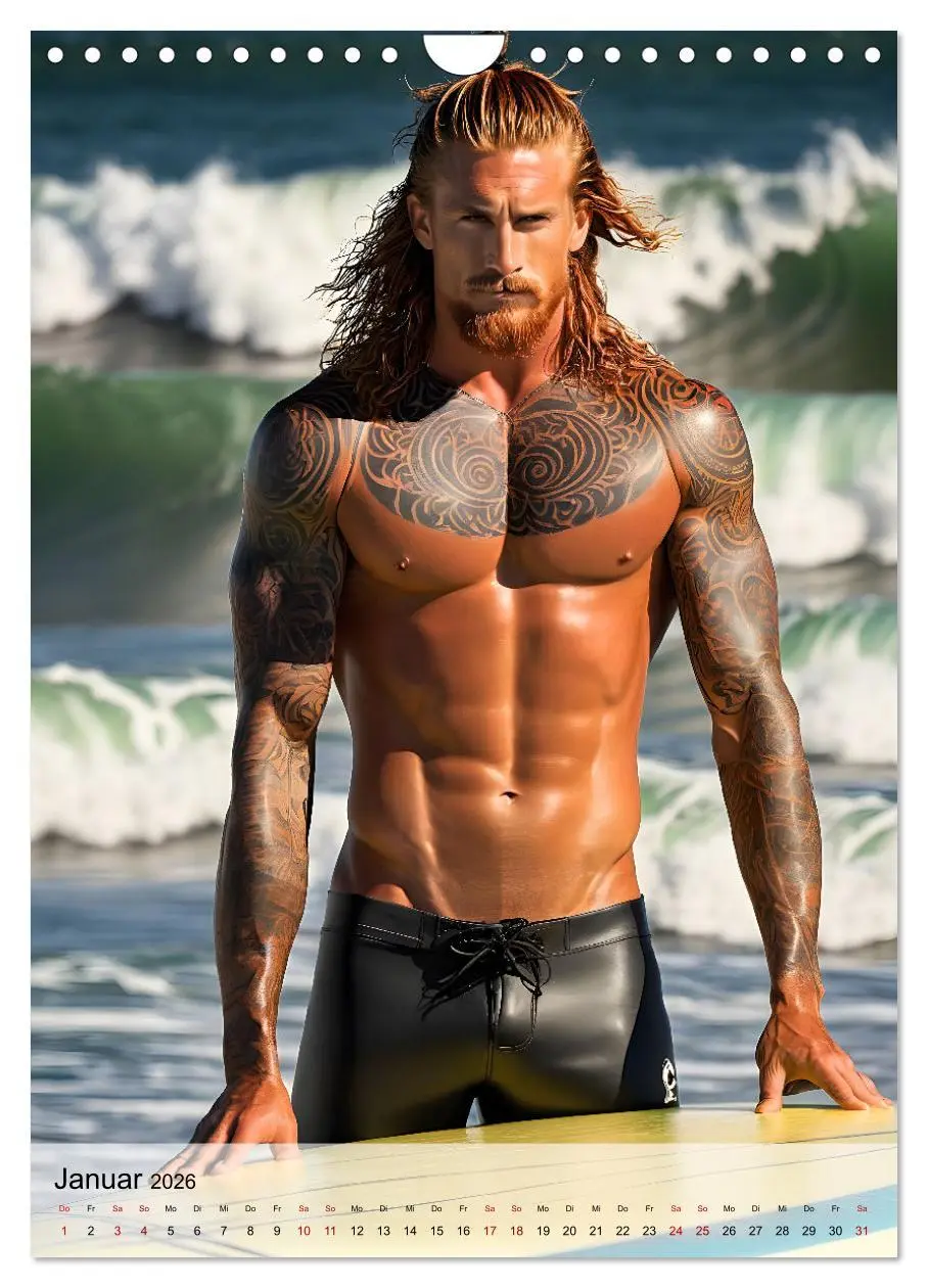 Bild: 9783516240948 | Surferboys - coole Jungs unter heißer Sonne (Wandkalender 2026 DIN...