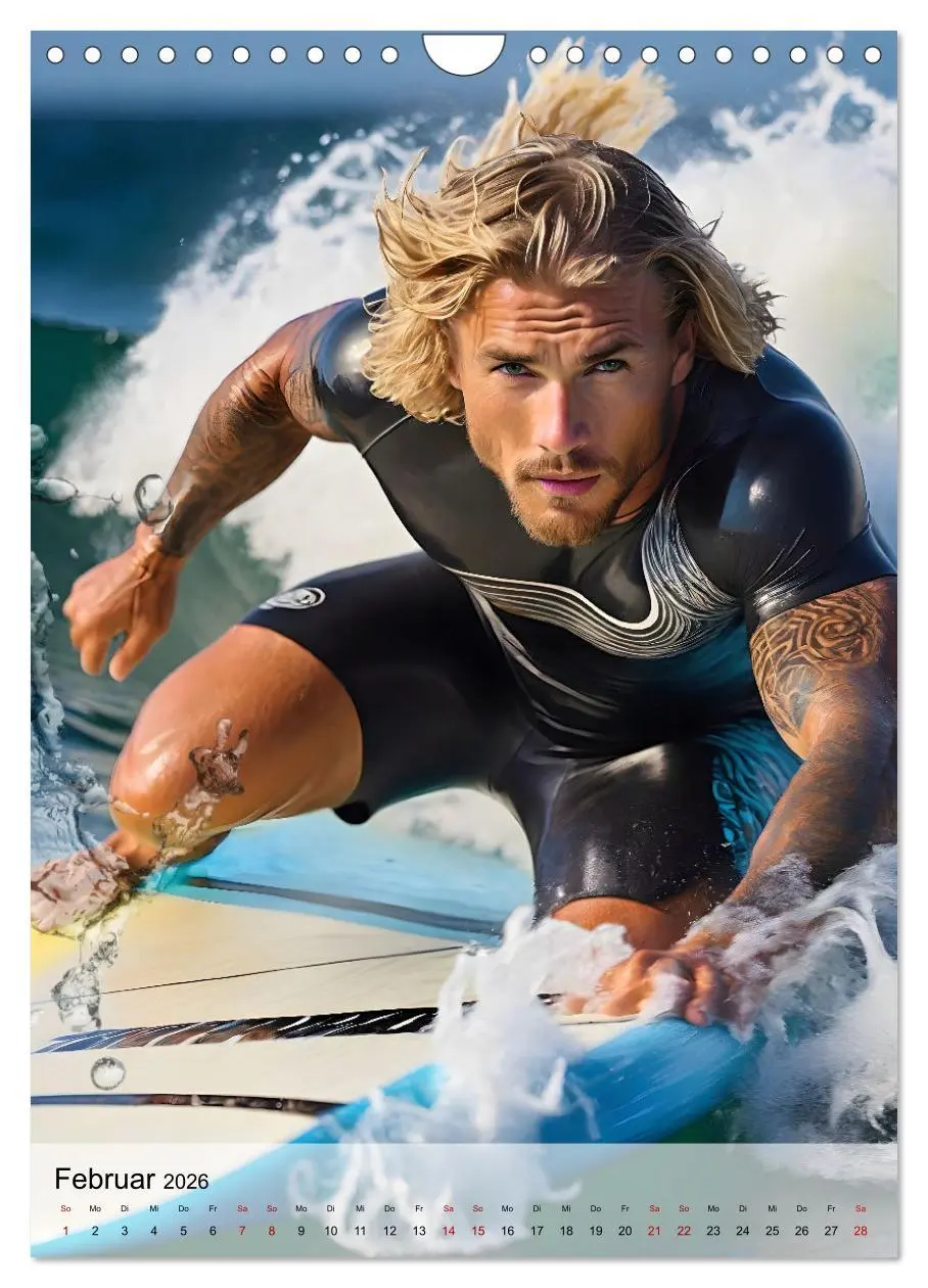 Bild: 9783516240948 | Surferboys - coole Jungs unter heißer Sonne (Wandkalender 2026 DIN...