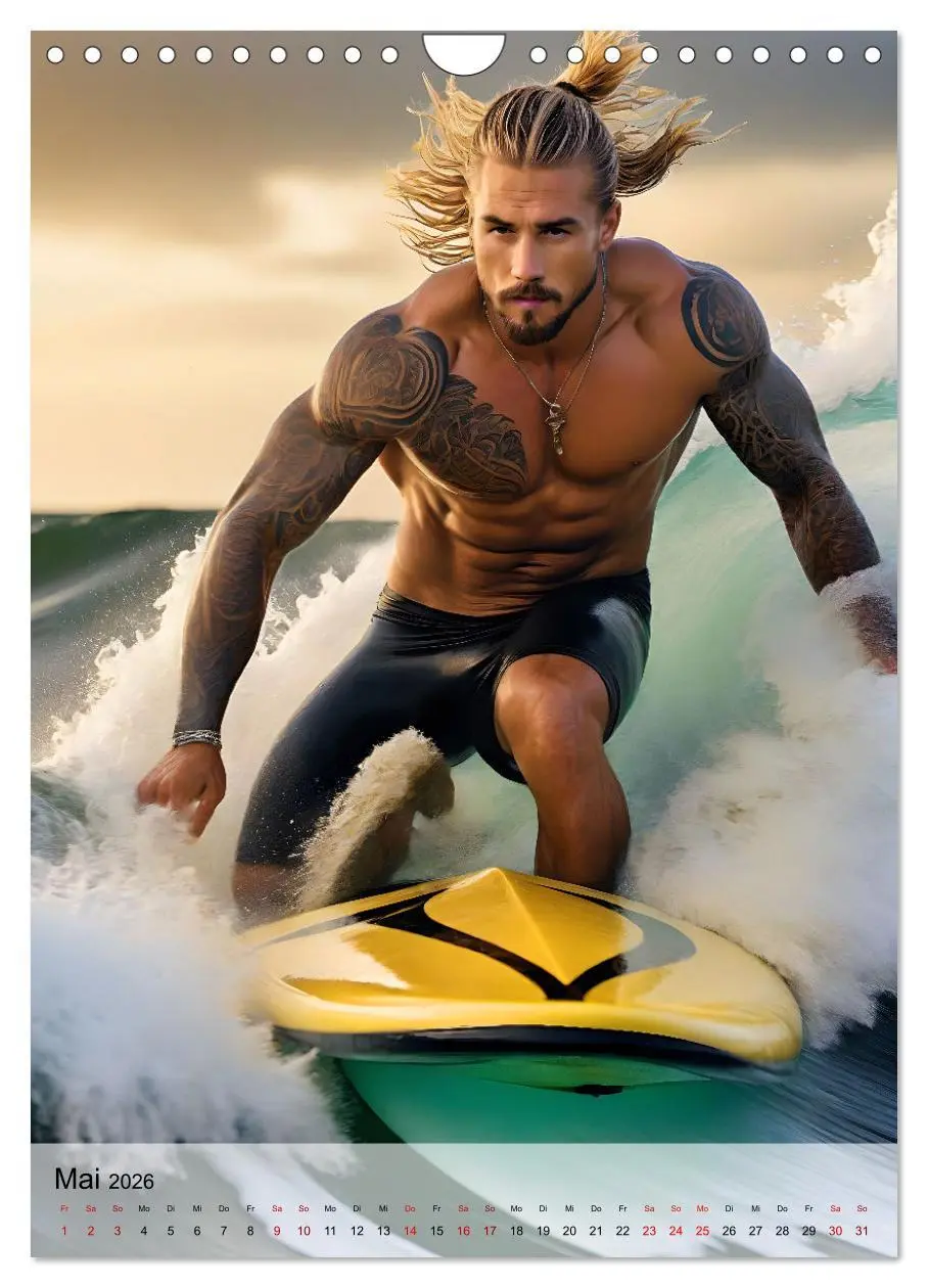 Bild: 9783516240948 | Surferboys - coole Jungs unter heißer Sonne (Wandkalender 2026 DIN...
