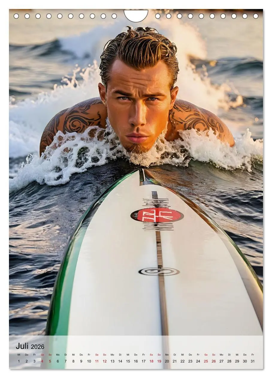 Bild: 9783516240948 | Surferboys - coole Jungs unter heißer Sonne (Wandkalender 2026 DIN...