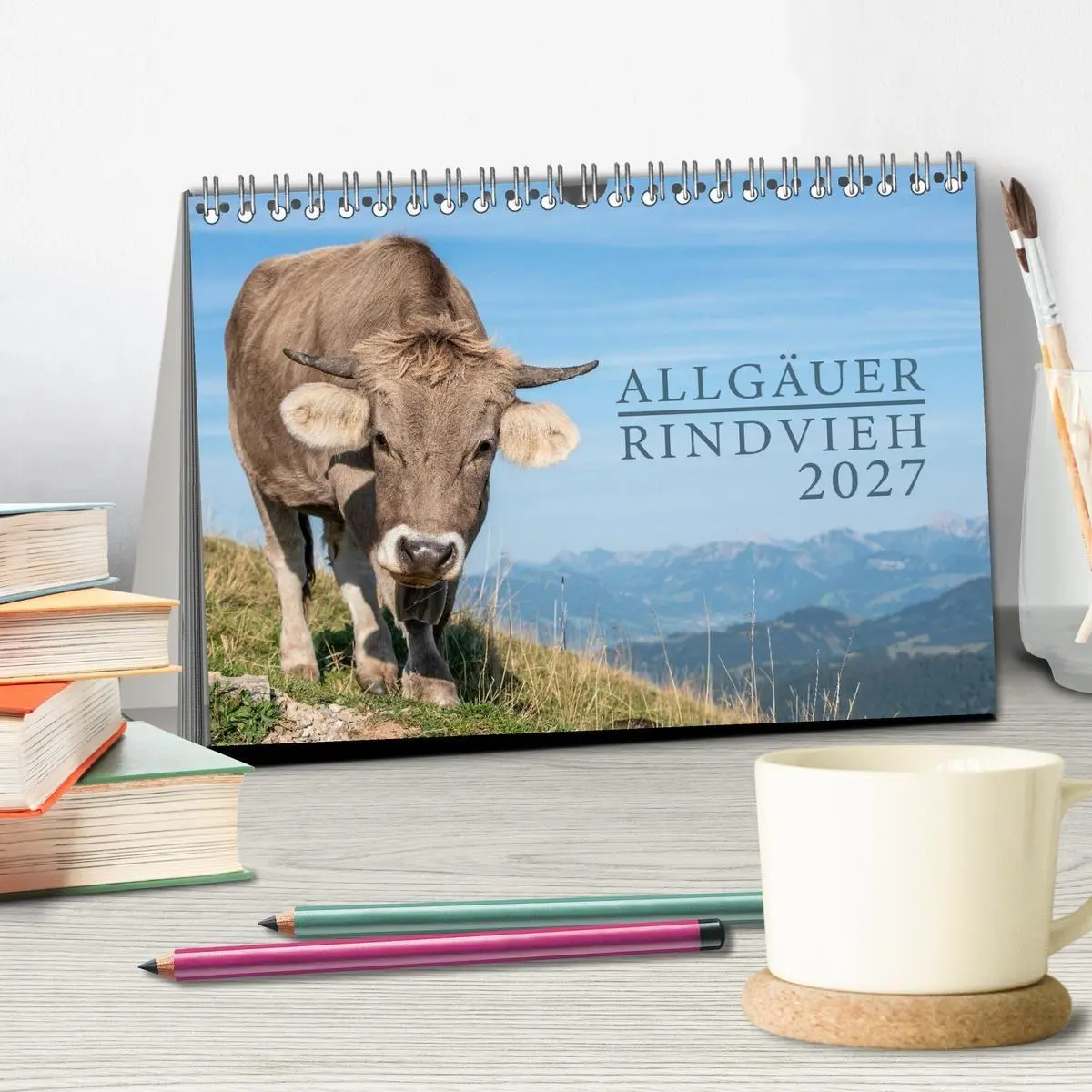 Bild: 9783516790948 | Allgäuer Rindvieh 2027 (Tischkalender 2027 DIN A5 quer), CALVENDO...
