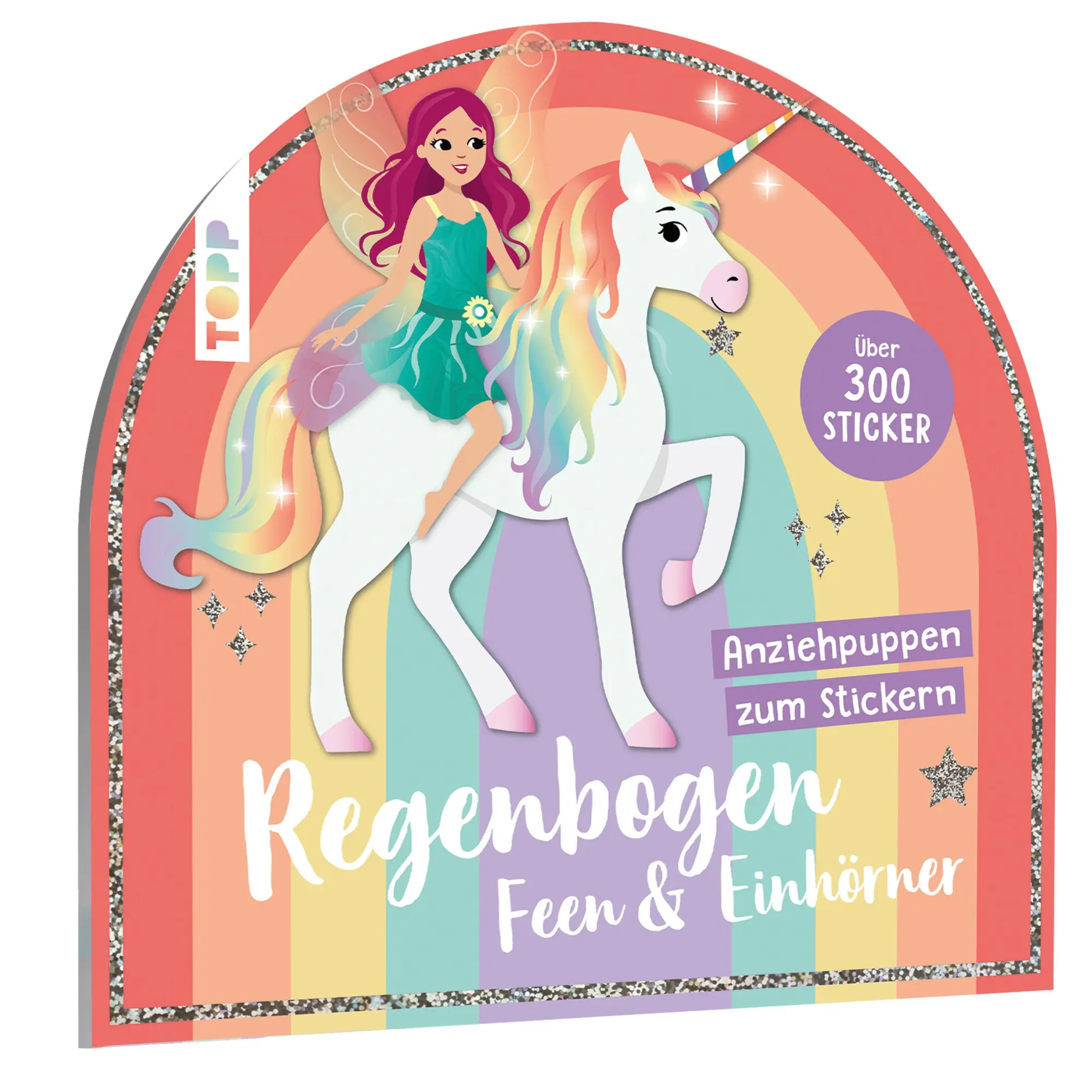 Cover: 9783735890948 | Stickerbuch: Anziehpuppen zum Stickern. Regenbogen-Feen und Einhörner