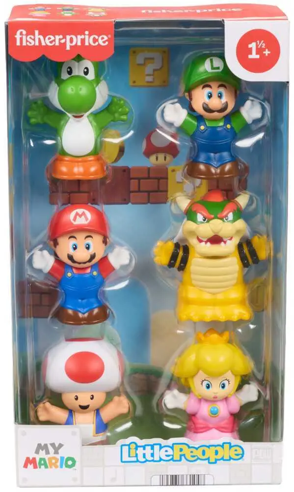 Cover: 194735331048 | Fisher-Price Little People Super Mario Multipack | Fensterkarton