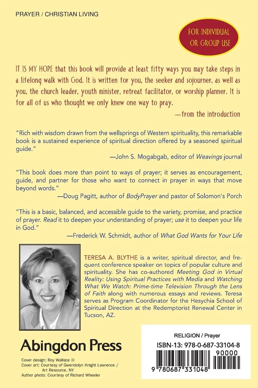 Rückseite: 9780687331048 | 50 Ways to Pray | Practices from Many Traditions and Times | Blythe