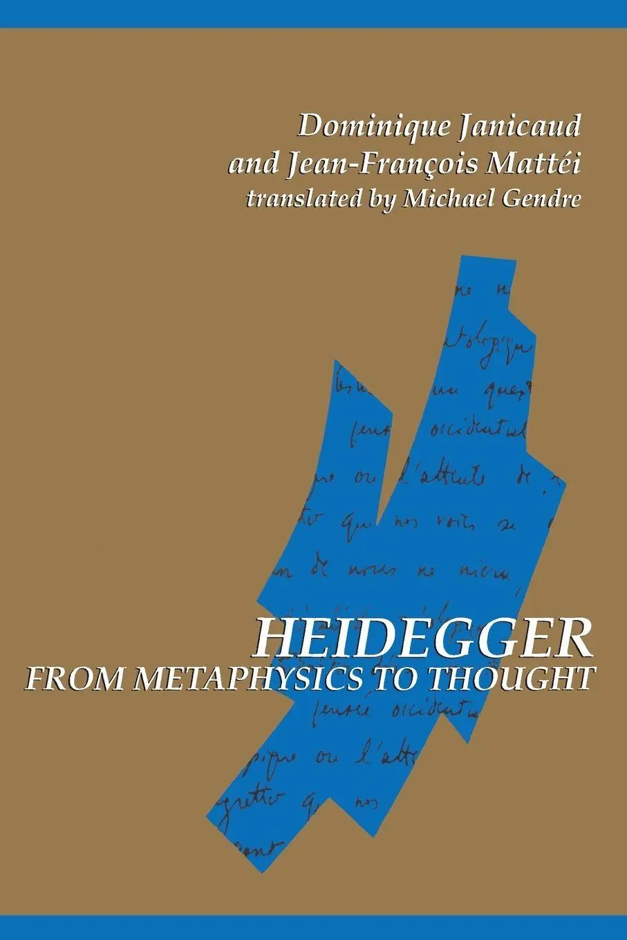 Cover: 9780791421048 | Heidegger from Metaphysics to Thought | Dominique Janicaud (u. a.)