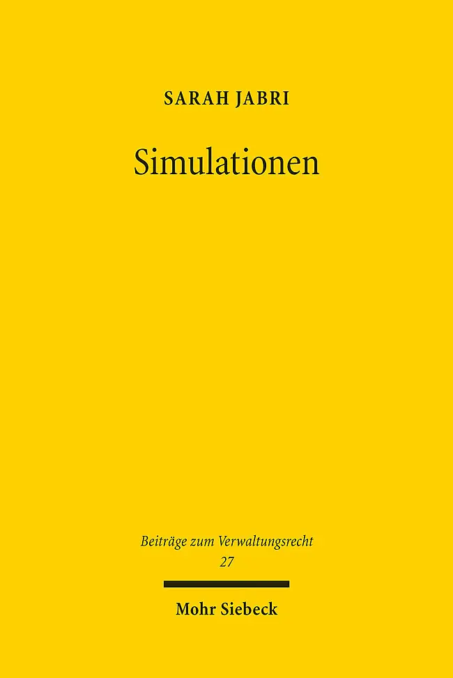 Cover: 9783161621048 | Simulationen | Sarah Jabri | Taschenbuch | XVI | Deutsch | 2023