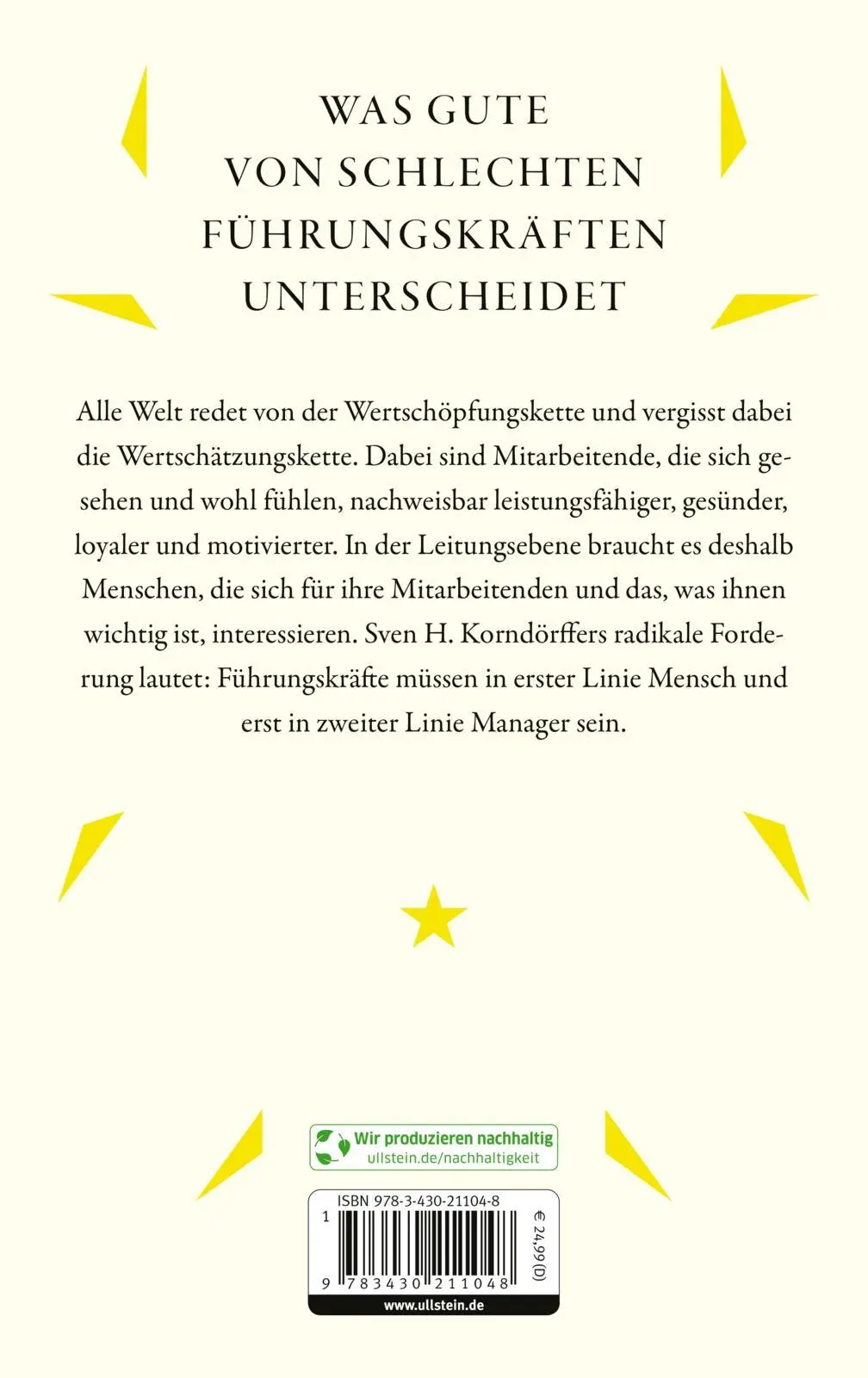 Rückseite: 9783430211048 | Die Wertschätzungskette | Sven H. Korndörffer | Buch | 288 S. | 2024