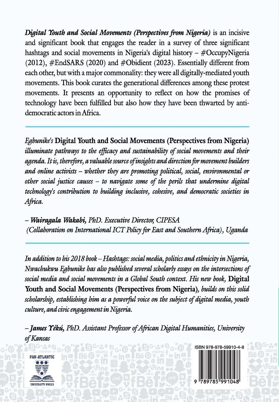 Rückseite: 9789785991048 | Digital Youth and Social Movements | Perspectives from Nigeria | Buch