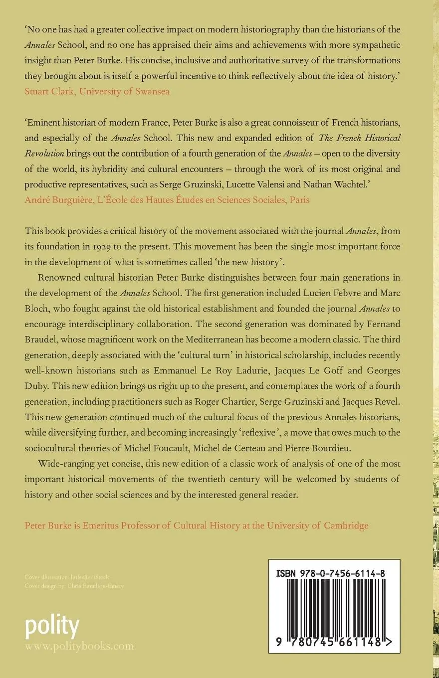 Rückseite: 9780745661148 | The French Historical Revolution | The Annales School 1929 - 2014