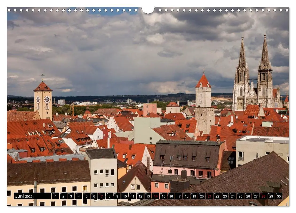 Bild: 9783516121148 | Regensburg - Bayern (Wandkalender 2026 DIN A3 quer), CALVENDO...