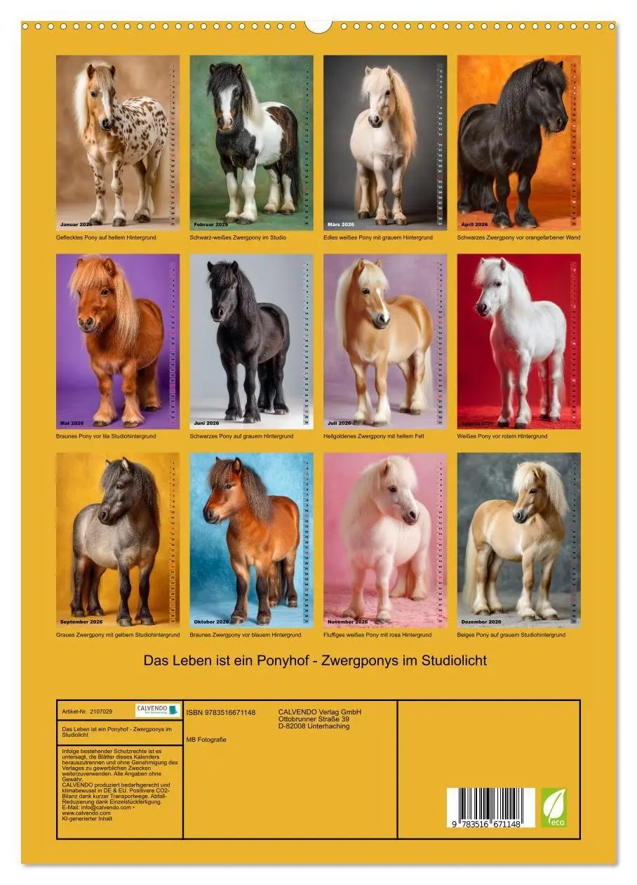 Bild: 9783516671148 | Das Leben ist ein Ponyhof - Zwergponys im Studiolicht (hochwertiger...