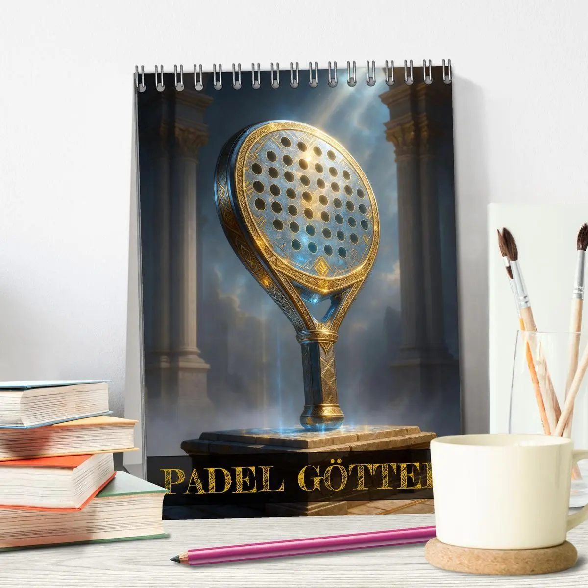 Bild: 9783516741148 | Padel Götter (Tischkalender 2026 DIN A5 hoch), CALVENDO Monatskalender