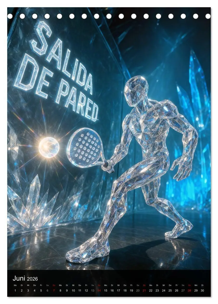 Bild: 9783516741148 | Padel Götter (Tischkalender 2026 DIN A5 hoch), CALVENDO Monatskalender