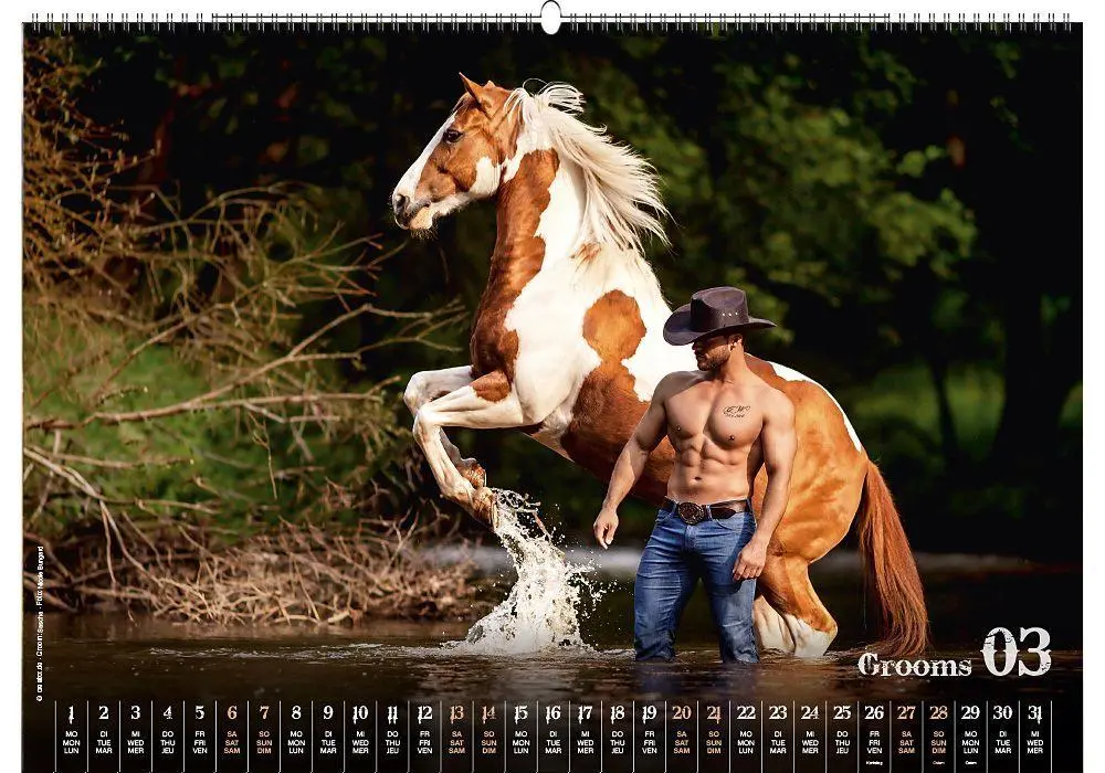 Bild: 9783949471148 | Grooms 2027 | Erotische Fotos von Stallburschen im Westernreitstall