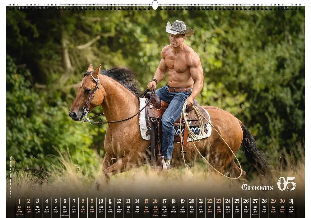 Bild: 9783949471148 | Grooms 2027 | Erotische Fotos von Stallburschen im Westernreitstall