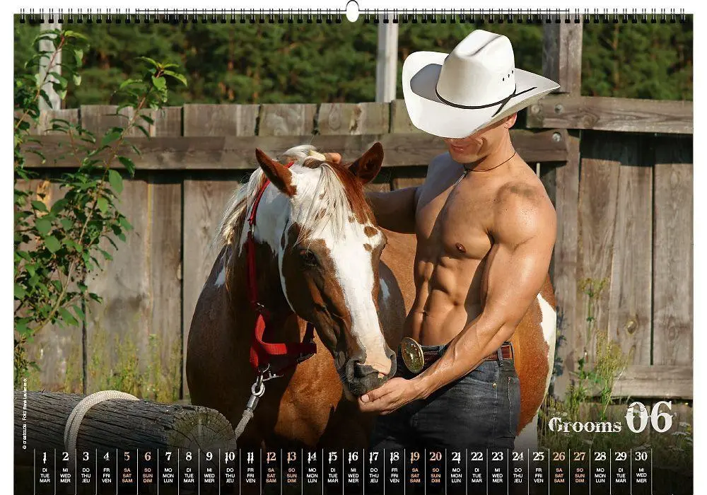 Bild: 9783949471148 | Grooms 2027 | Erotische Fotos von Stallburschen im Westernreitstall