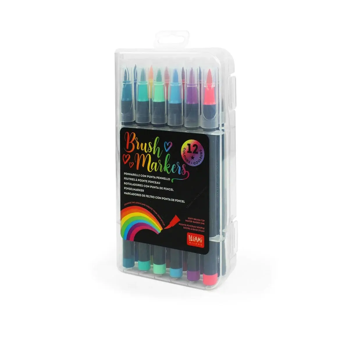 Cover: 8054320561248 | Legami Filzstiften mit Pinselspitze - Brush Markers Bright, 12er Set