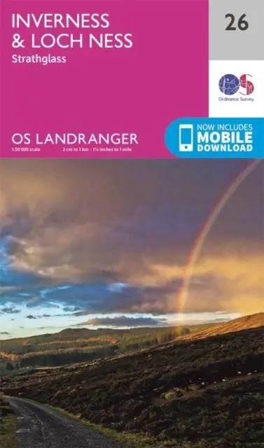 Cover: 9780319261248 | Inverness &amp; Loch Ness, Strathglass | Ordnance Survey | (Land-)Karte