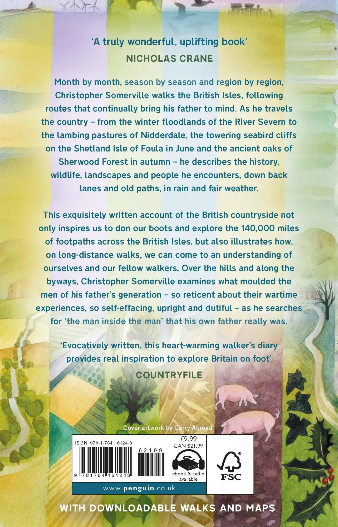 Rückseite: 9781784161248 | The January Man | A Year of Walking Britain | Christopher Somerville