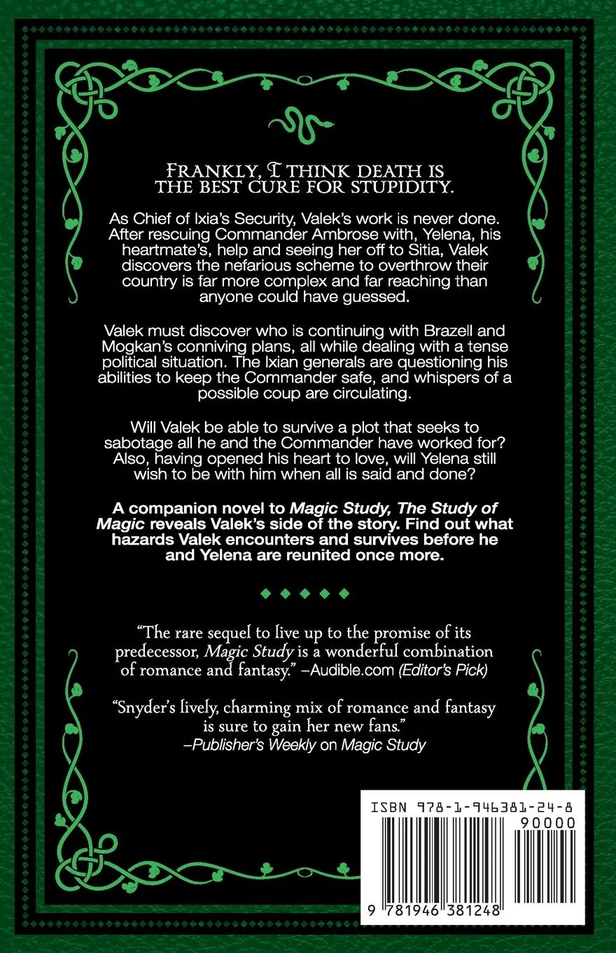 Rückseite: 9781946381248 | The Study of Magic | Maria V. Snyder | Taschenbuch | Englisch | 2024
