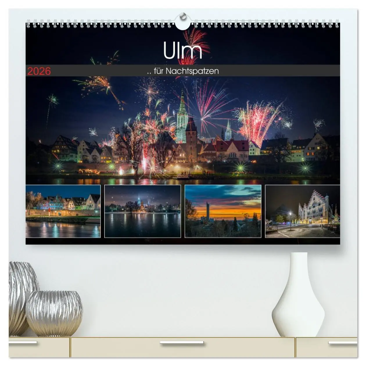 Cover: 9783457711248 | Ulm für Nachtspatzen (hochwertiger Premium Wandkalender 2026 DIN A2...