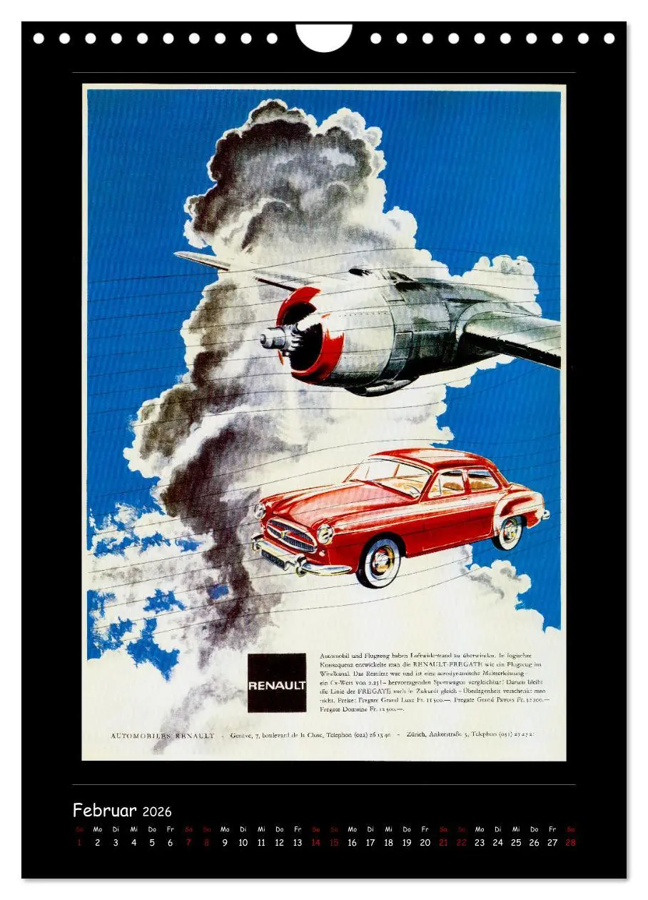 Bild: 9783516351248 | Historische Automobilplakate (Wandkalender 2026 DIN A4 hoch),...