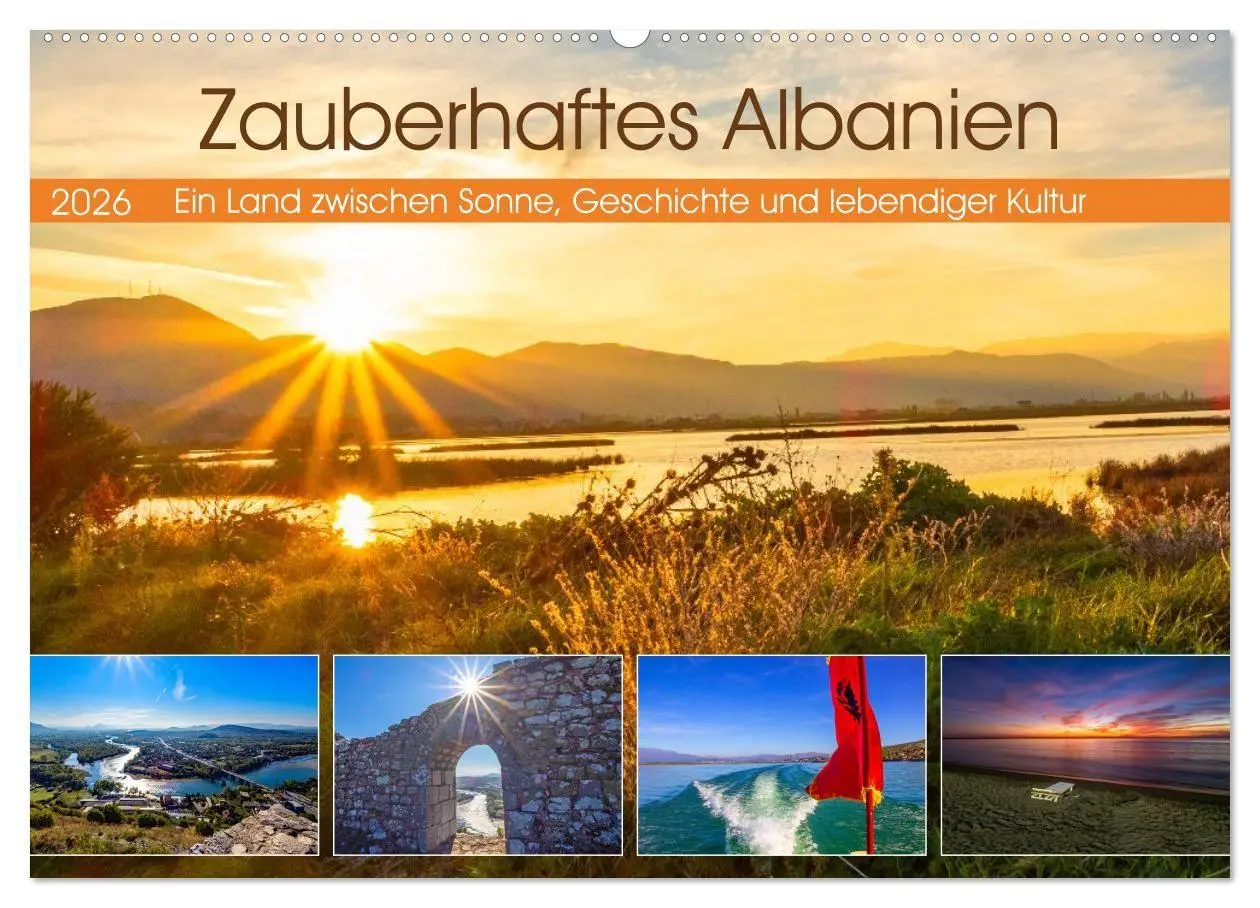 Cover: 9783516731248 | Zauberhaftes Albanien (Wandkalender 2026 DIN A2 quer), CALVENDO...