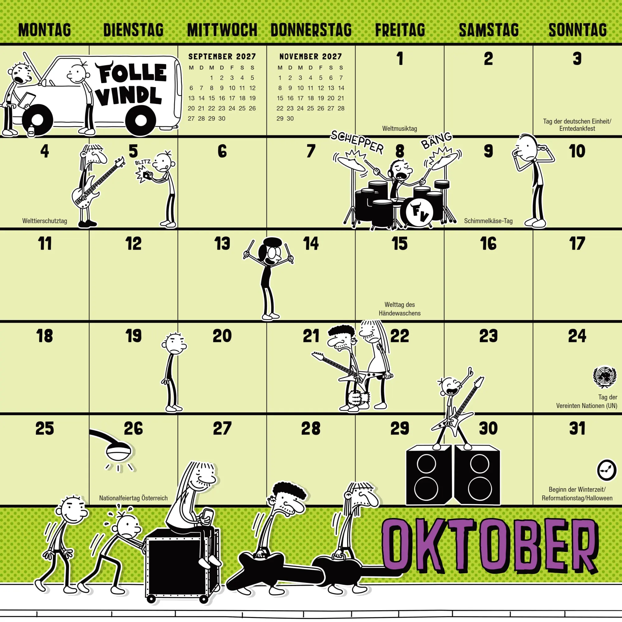Bild: 9783833911248 | Gregs Kalender 2027 | Jeff Kinney | Kalender | Gregs Tagebuch | 26 S.
