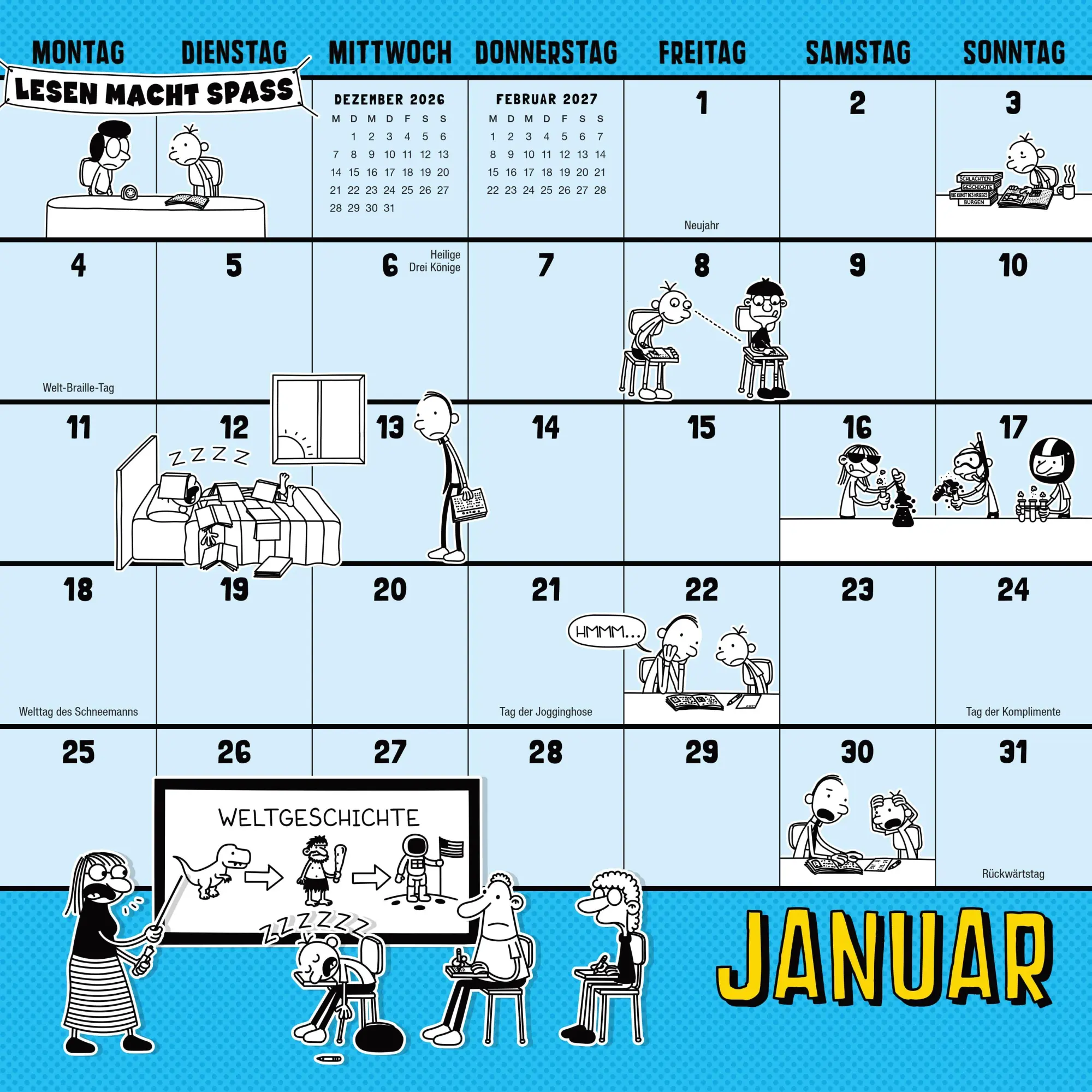 Bild: 9783833911248 | Gregs Kalender 2027 | Jeff Kinney | Kalender | Gregs Tagebuch | 26 S.