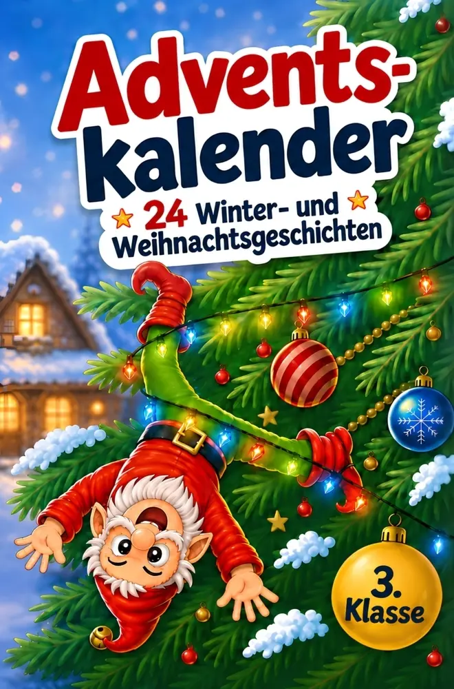 Cover: 9783988761248 | Adventskalender 3. Klasse: 24 Winter- und Weihnachtsgeschichten | Buch