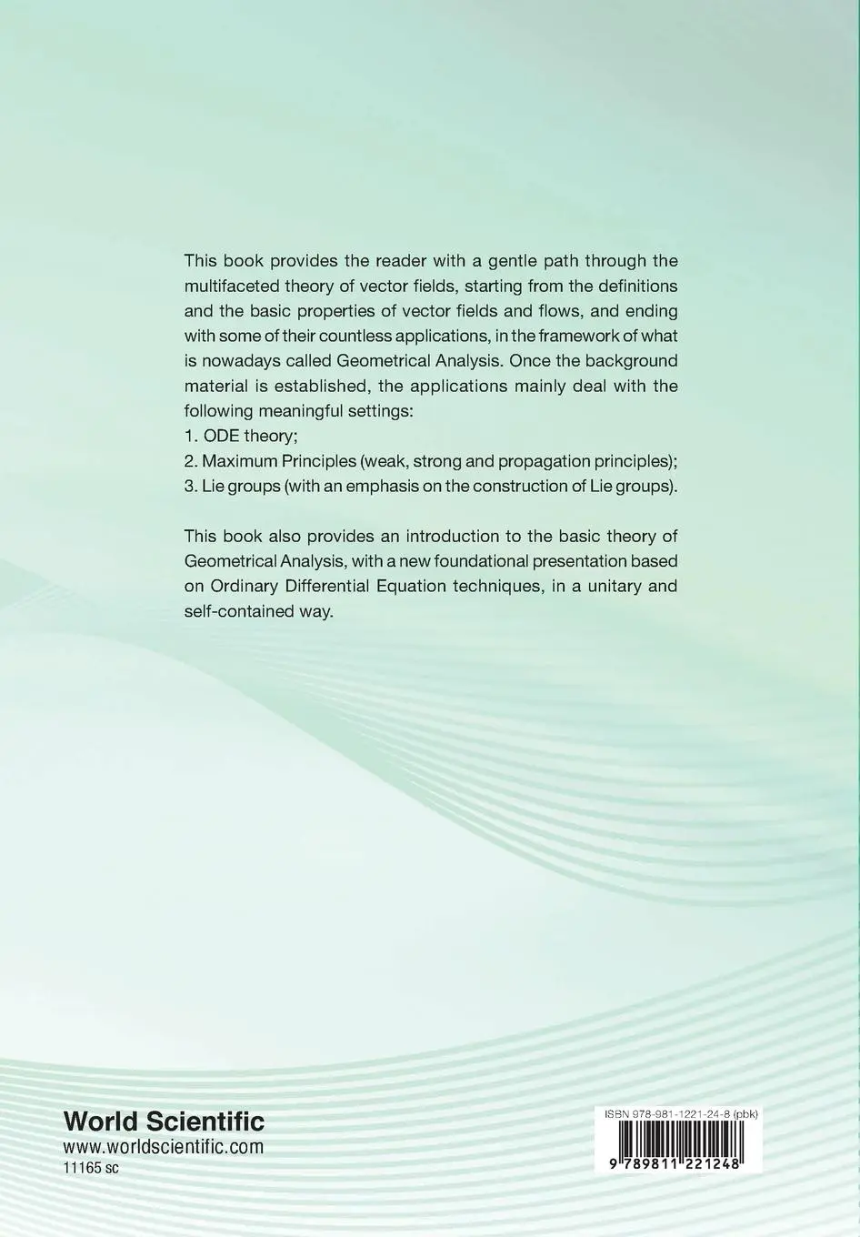 Rückseite: 9789811221248 | INTRODUCTION TO THE GEOMETRICAL ANALYSIS OF VECTOR FIELDS | Stefano