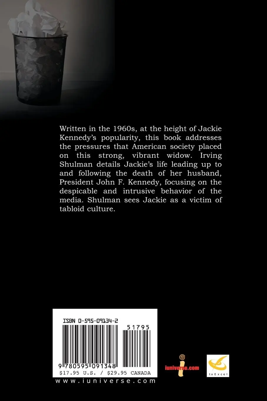 Rückseite: 9780595091348 | Jackie! | The Exploration of a First Lady | Irving Shulman | Buch