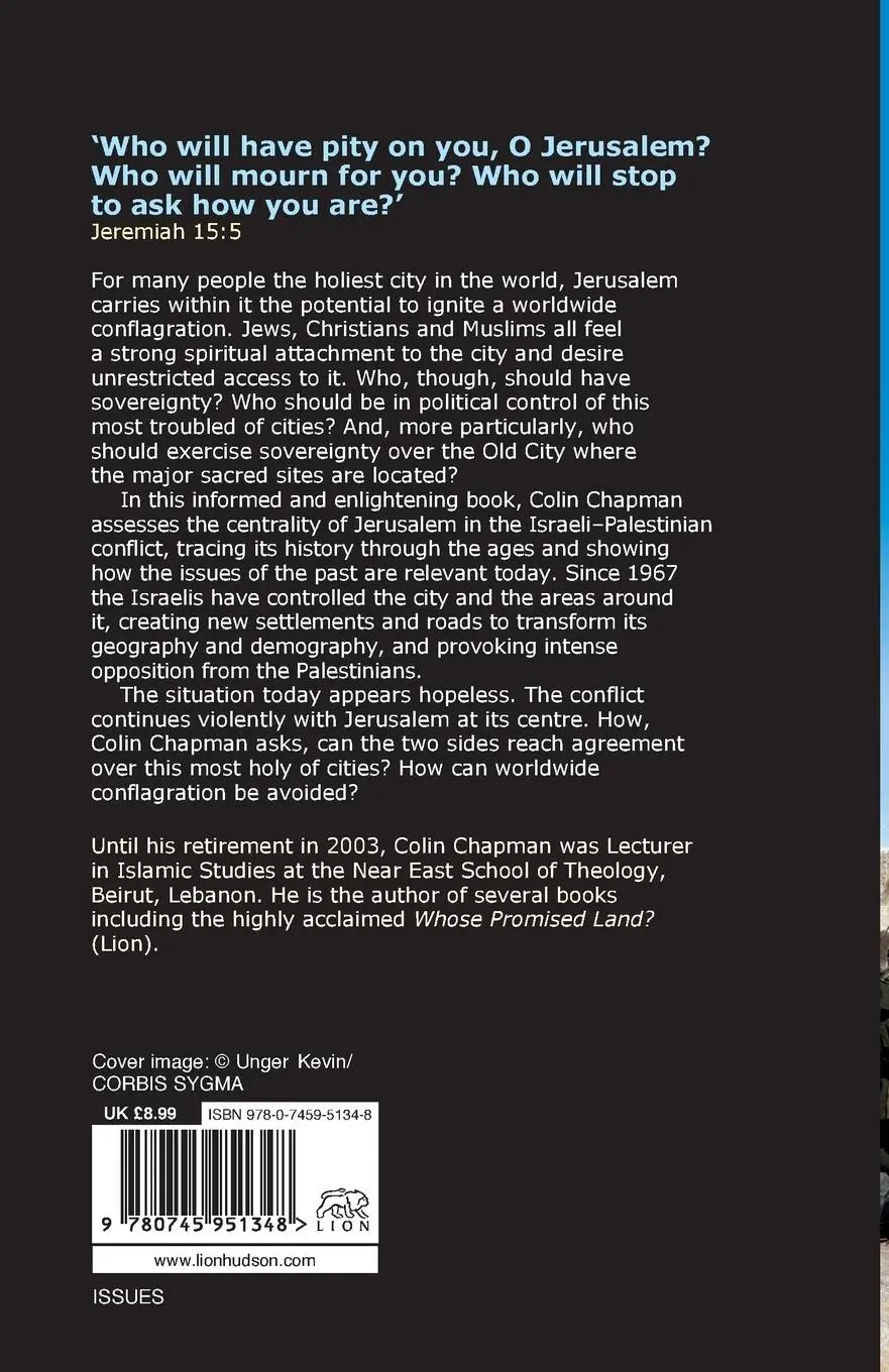 Rückseite: 9780745951348 | Whose Holy City? | Colin Chapman | Taschenbuch | Englisch | 2004