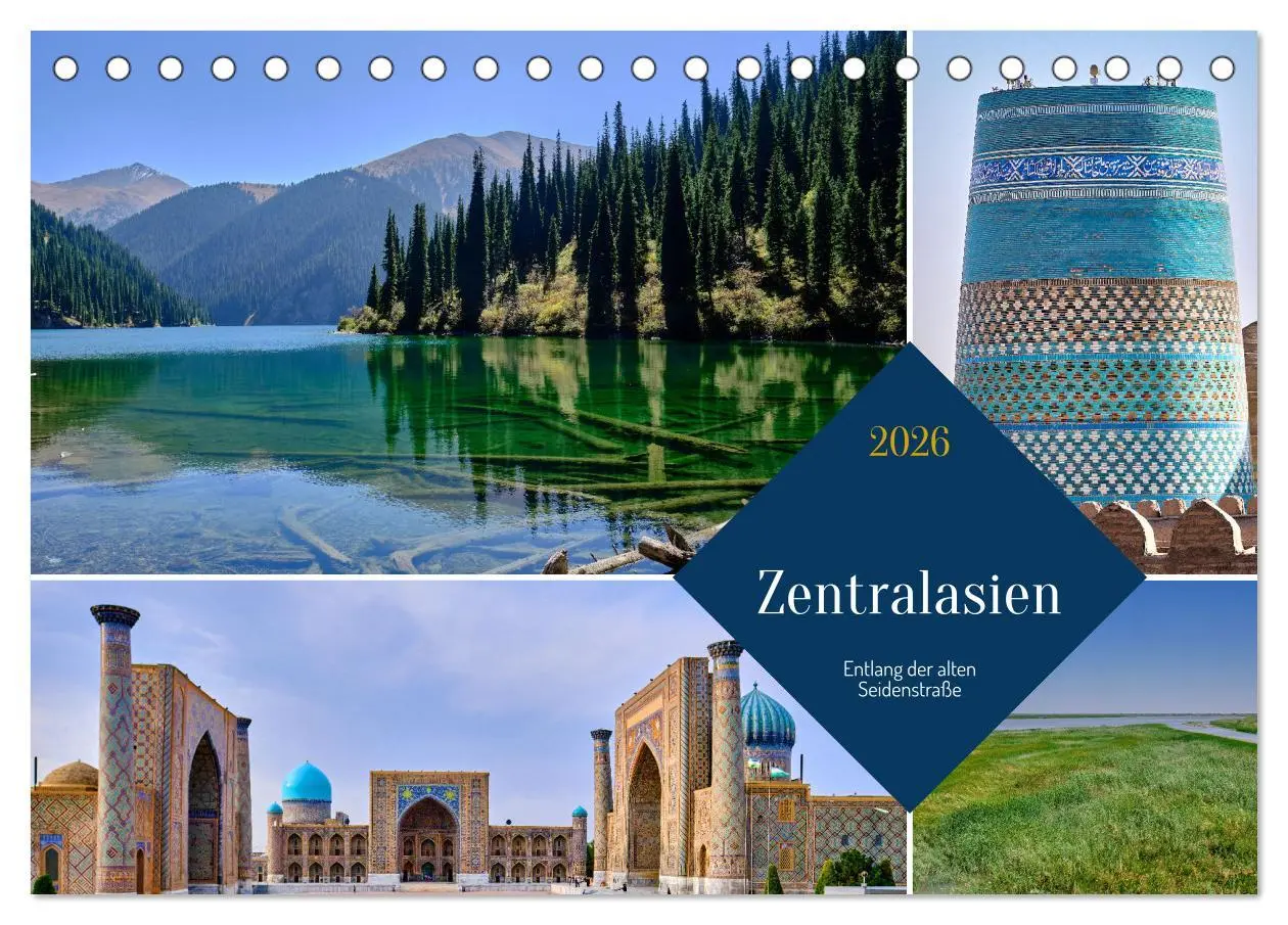 Cover: 9783457491348 | Zentralasien - Entlang der alten Seidenstraße (Tischkalender 2026...