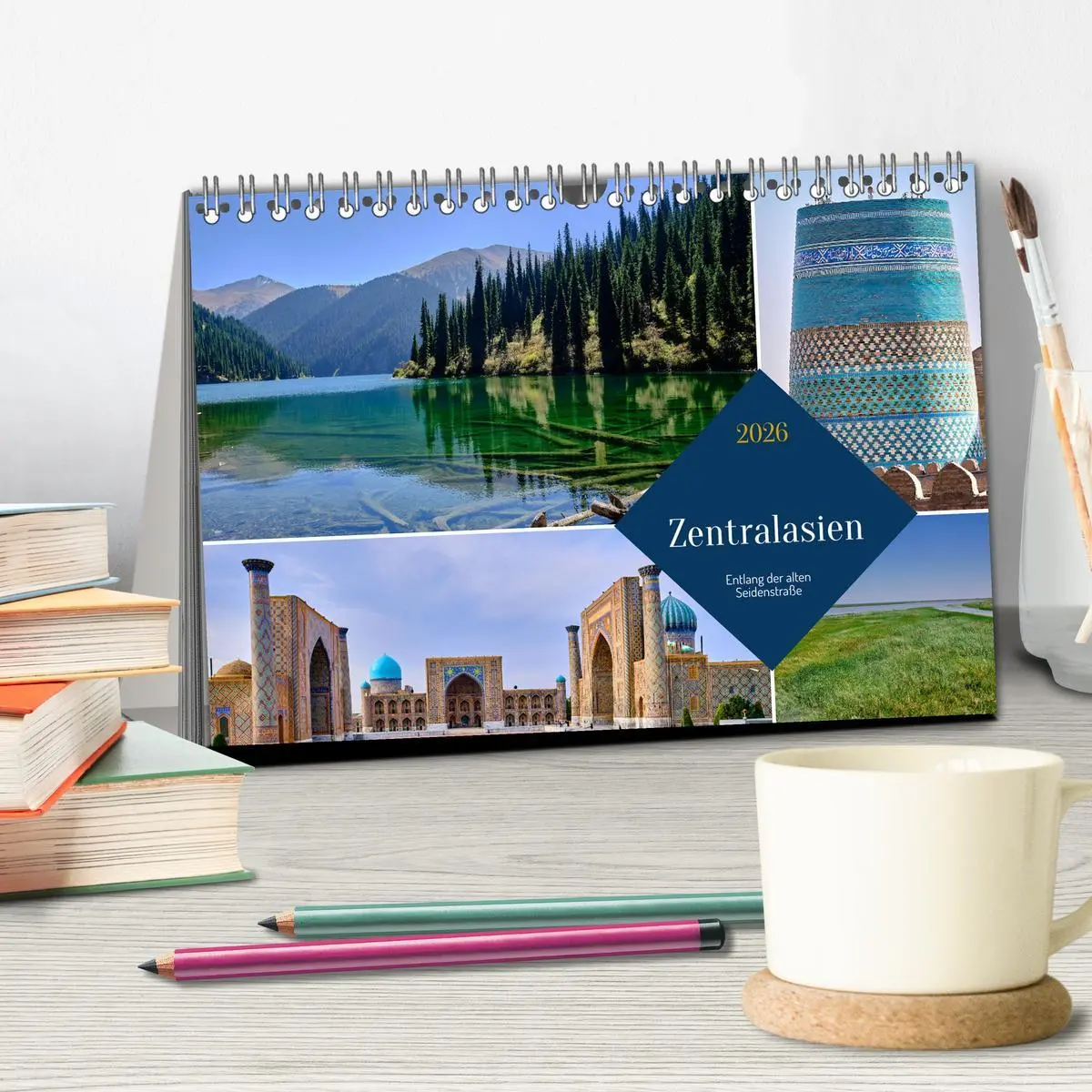 Bild: 9783457491348 | Zentralasien - Entlang der alten Seidenstraße (Tischkalender 2026...