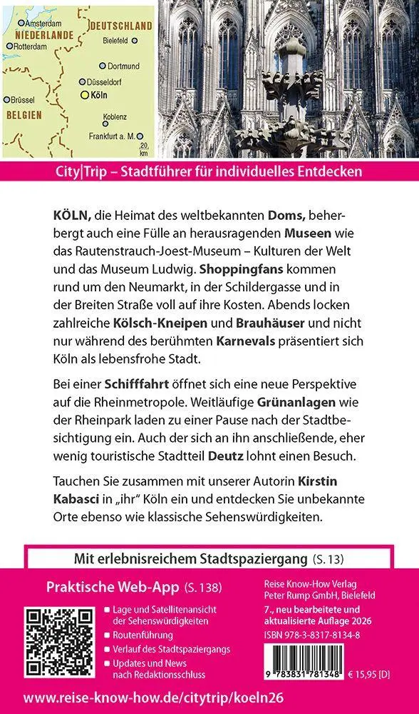 Bild: 9783831781348 | Reise Know-How CityTrip Köln | Kirstin Kabasci | Taschenbuch | 144 S.