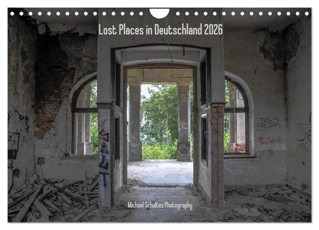 Cover: 9783516191448 | Lost Places in Deutschland 2026 (Wandkalender 2026 DIN A4 quer),...
