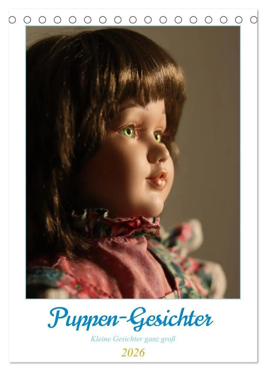 Cover: 9783516331448 | Puppen-Gesichter (Tischkalender 2026 DIN A5 hoch), CALVENDO...