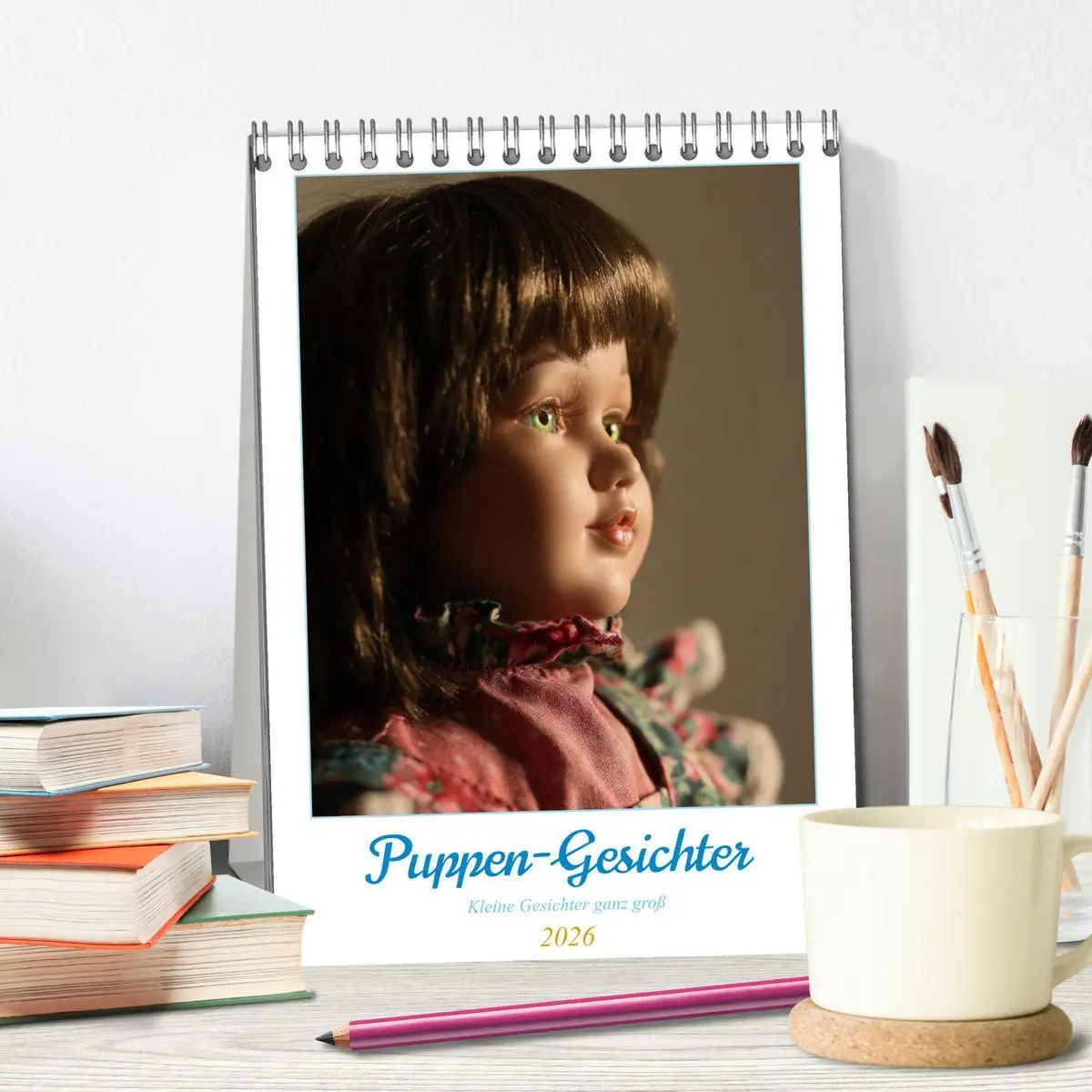 Bild: 9783516331448 | Puppen-Gesichter (Tischkalender 2026 DIN A5 hoch), CALVENDO...