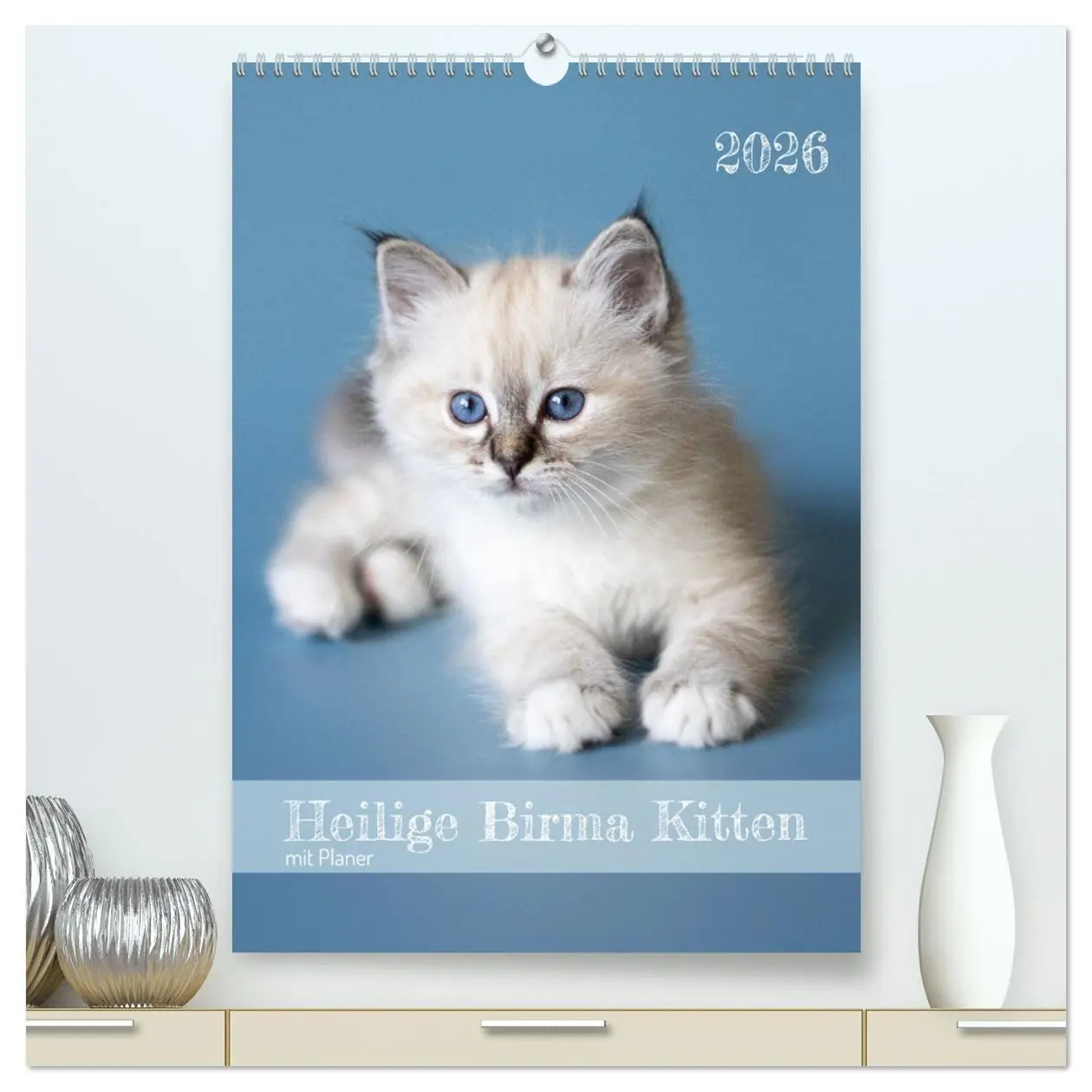 Cover: 9783516641448 | Heilige Birma Kitten Kalender mit Planer (hochwertiger Premium...