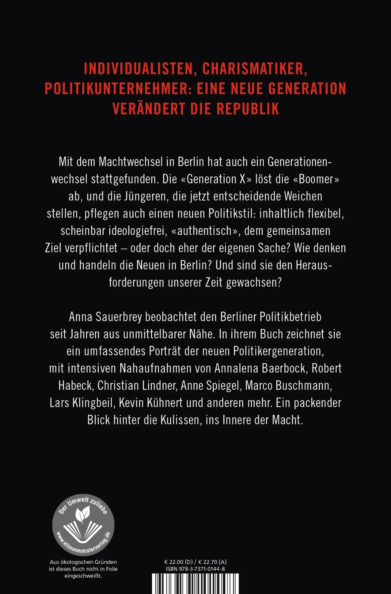 Rückseite: 9783737101448 | Machtwechsel | Wie eine neue Politikergeneration das Land verändert