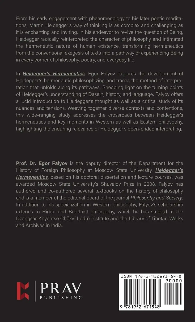 Rückseite: 9781952671548 | Heidegger's Hermeneutics | Egor Falyov | Buch | Englisch | 2025